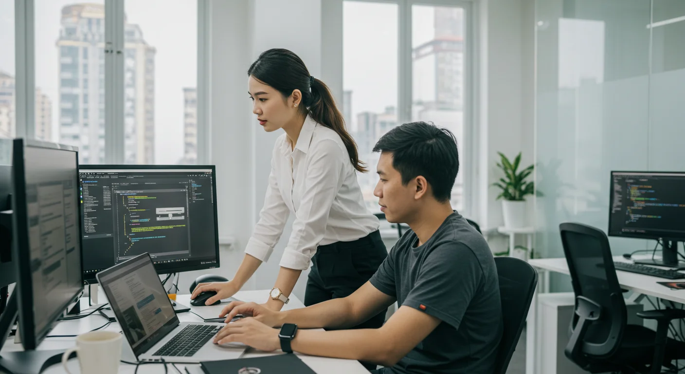 Vietnamese development team working with Australian management